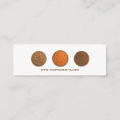 栄養士栄養士コーチスキニービジネスカード スキニー名刺 (正面)