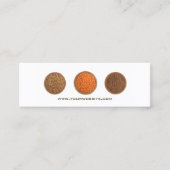 栄養士栄養士コーチスキニービジネスカード スキニー名刺 (正面)