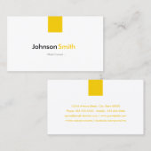 栄養士栄養士シンプル – アンバーイエロー 名刺 (正面/裏面)