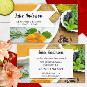 栄養士栄養士ヘルスコーチビジネスカード 名刺