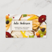 栄養士栄養士ヘルスコーチビジネスカード 名刺 (正面)