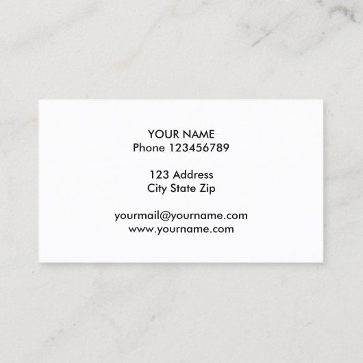 栄養士栄養士名刺テンプレート 名刺 (裏面)