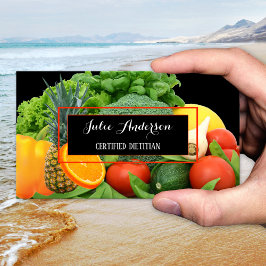 栄養士栄養士生鮮食品ビジネスカード 名刺