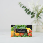 栄養士栄養士生鮮食品ビジネスカード 名刺 (スタンド正面)