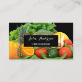 栄養士栄養士生鮮食品ビジネスカード 名刺 (正面)