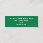 栄養士栄養士 スキニー名刺 (裏面)