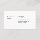 栄養士栄養士 名刺 (裏面)