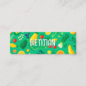 栄養士栄養士QRコード スキニー名刺 (正面)