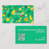 栄養士栄養士QRコード 名刺 (正面/裏面)