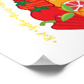 栄養士食べが健康になる虹の果実と野菜 ポスター (角)