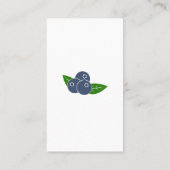 栄養士&ディティティアンブルーベリー名刺 名刺 (裏面)