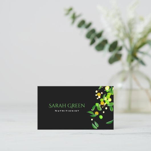 栄養士 名刺 (スタンド正面)