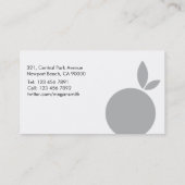 栄養士-名刺 名刺 (裏面)