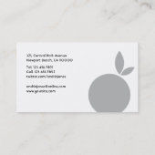 栄養士-名刺 名刺 (裏面)