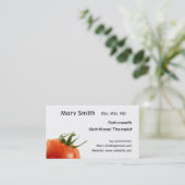 栄養士/栄養のセラピスト/Naturopath 名刺 (スタンド正面)