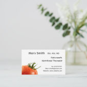 栄養士/栄養のセラピスト/Naturopath 名刺 (スタンド正面)