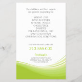 栄養士/栄養セラピーチラシ チラシ (裏面)