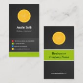 栄養士/栄養士ダイエットクリエイティブ革新的 名刺 (正面/裏面)