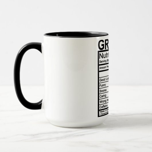 栄養学的事実 マグカップ (左)