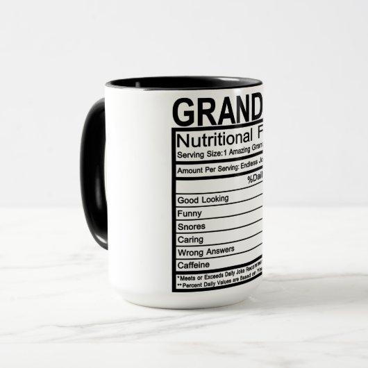 栄養学的事実 マグカップ (正面左)