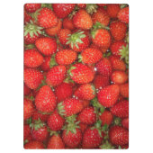 栄養学者のためのイチゴの果物のクリップボード クリップボード (裏面)