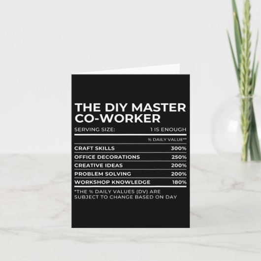 栄養成分表示 仕事仲間 パーティー ハロウィン マッチング カード (正面)