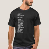 栄養成分 Tシャツ (正面)