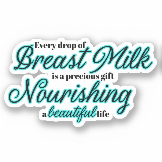 栄養授乳引用文シール シール (正面)