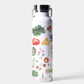 栄養栄養士健康食品ロゴ ウォーターボトル (正面)