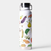 栄養栄養士健康食品ロゴ ウォーターボトル (背面)