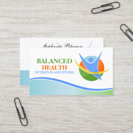 栄養物およびフィットネスのコーチ 名刺