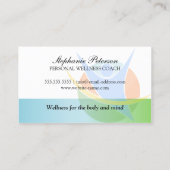 栄養物およびフィットネスのコーチ 名刺 (裏面)