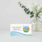 栄養物およびフィットネスのコーチ 名刺 (スタンド正面)