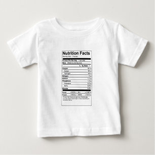 栄養物の事実-化学ベビーのワイシャツ ベビーTシャツ