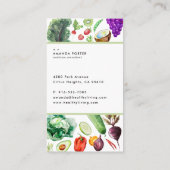 栄養物の名刺 名刺 (裏面)