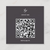 栄養習得業票 スクエア名刺 (裏面)