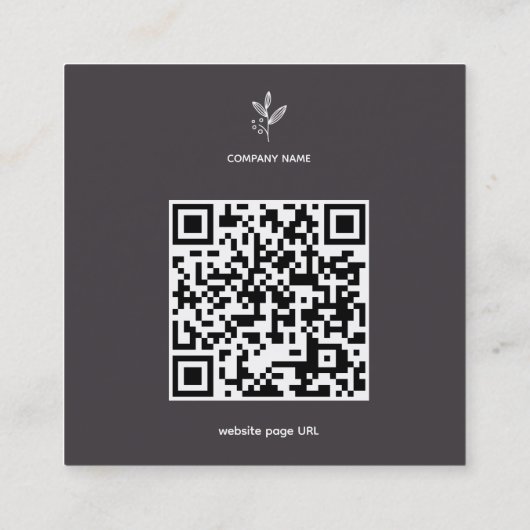 栄養習得業票 スクエア名刺 (裏面)