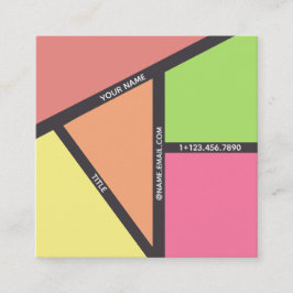 栄養習得業票 スクエア名刺