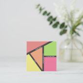 栄養習得業票 スクエア名刺 (スタンド正面)