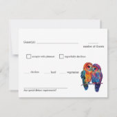 栄養要求付きLGBTQ+永遠の結束 出欠カード (裏面)