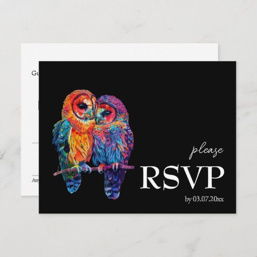 栄養要求付きLGBTQ+永遠の結束 出欠カード (正面/裏面)