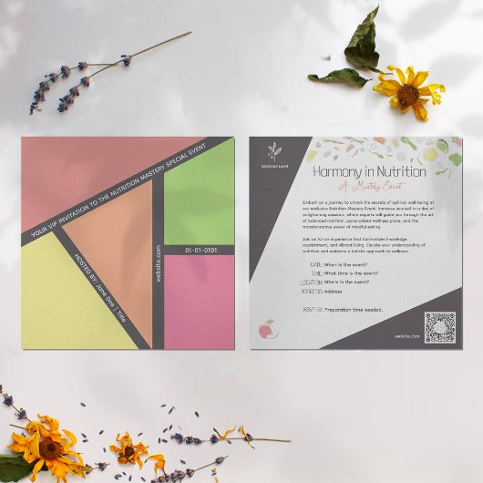 栄養調和イベント 招待状