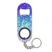 栓抜きのグリッターのグラフィック キーホルダー栓抜き (裏面)