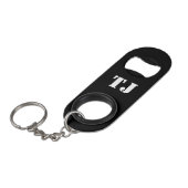 栓抜きのkeychain |のモノグラムの名前のイニシャル キーホルダー栓抜き (正面アングル)