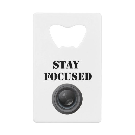 栓抜きを集中し続けて下さい クレジットカード栓抜き (正面)