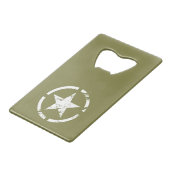 栓抜き"の"平静そして兵士を保って下さい クレジットカード栓抜き (裏面アングル)