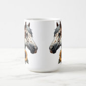 栗のアパロオーサひまわりの馬 コーヒーマグカップ (中央)