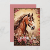 栗のサギ サンキューカード (正面/裏面)