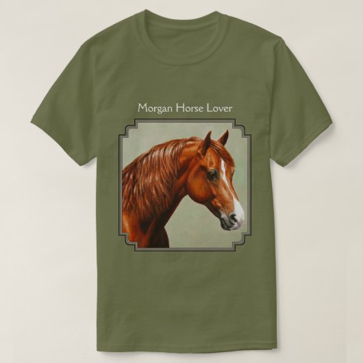 栗のモーガンホース Tシャツ (デザイン正面)