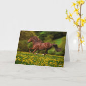 栗のルシタランニングーノのバターカップ カード (黄色い花)